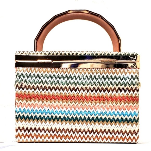 Zara Multi-Color Box Bag - Picture 2 of 2